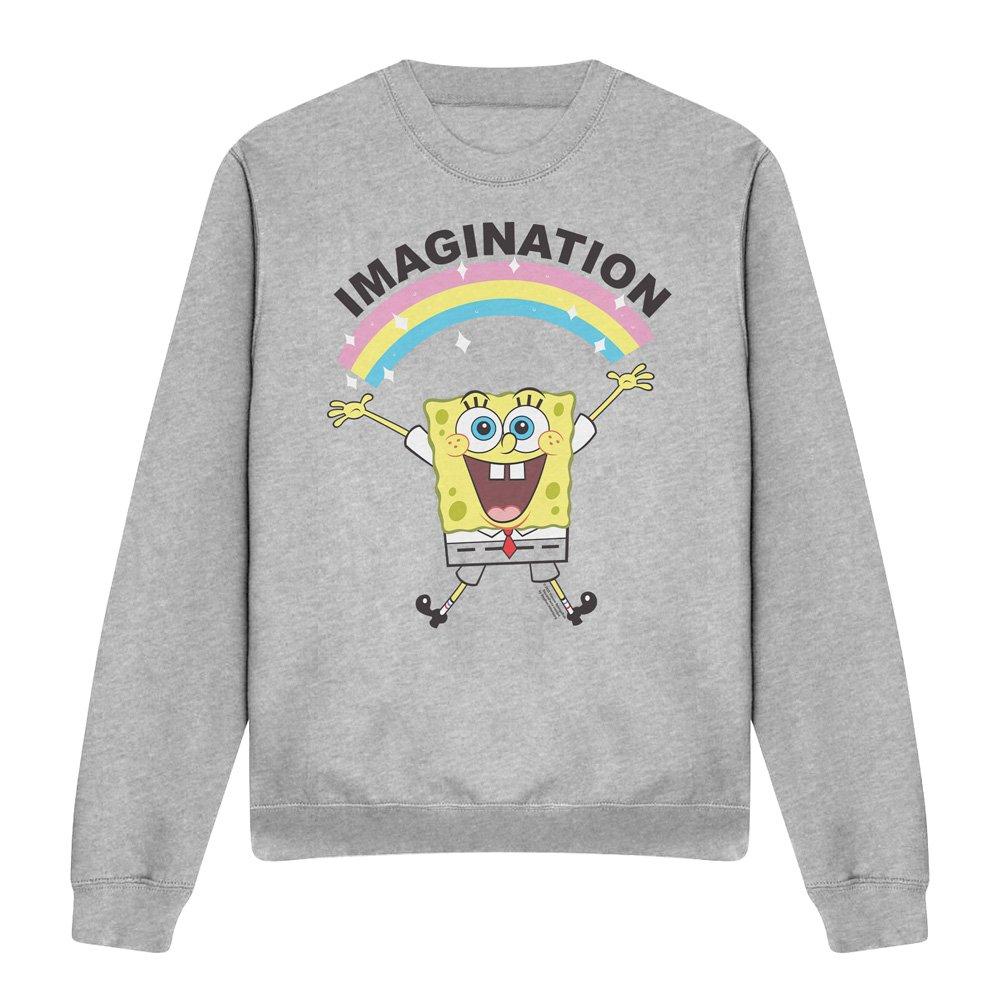Light Grey - Spongebob - Spongebob Simple Imagination Crew Sweatshirt Athl - 4