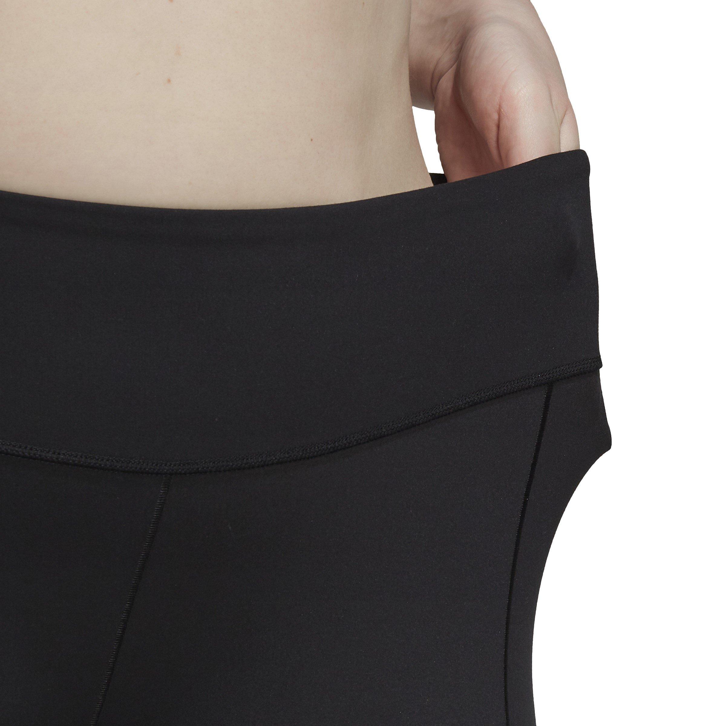 Blck - adidas - Yoga Studio 7/8 Leggings Plus Size Womens - 9