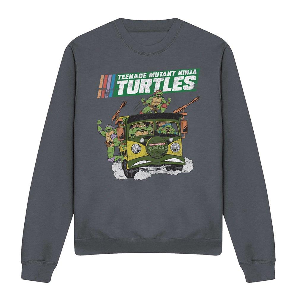 Charcoal - Teenage Mutant Ninja Turtles - Tmnt Tmnt Van Crew Sweatshirt Charcoal - 4