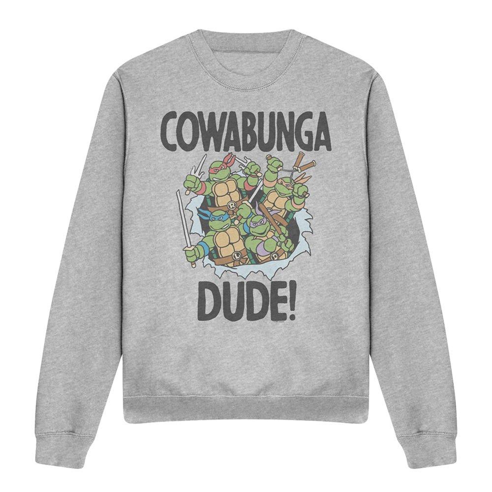 Light Grey - Teenage Mutant Ninja Turtles - Tmnt Cowabunga Dude Pf Sweatshirt Athletic Heathe - 4