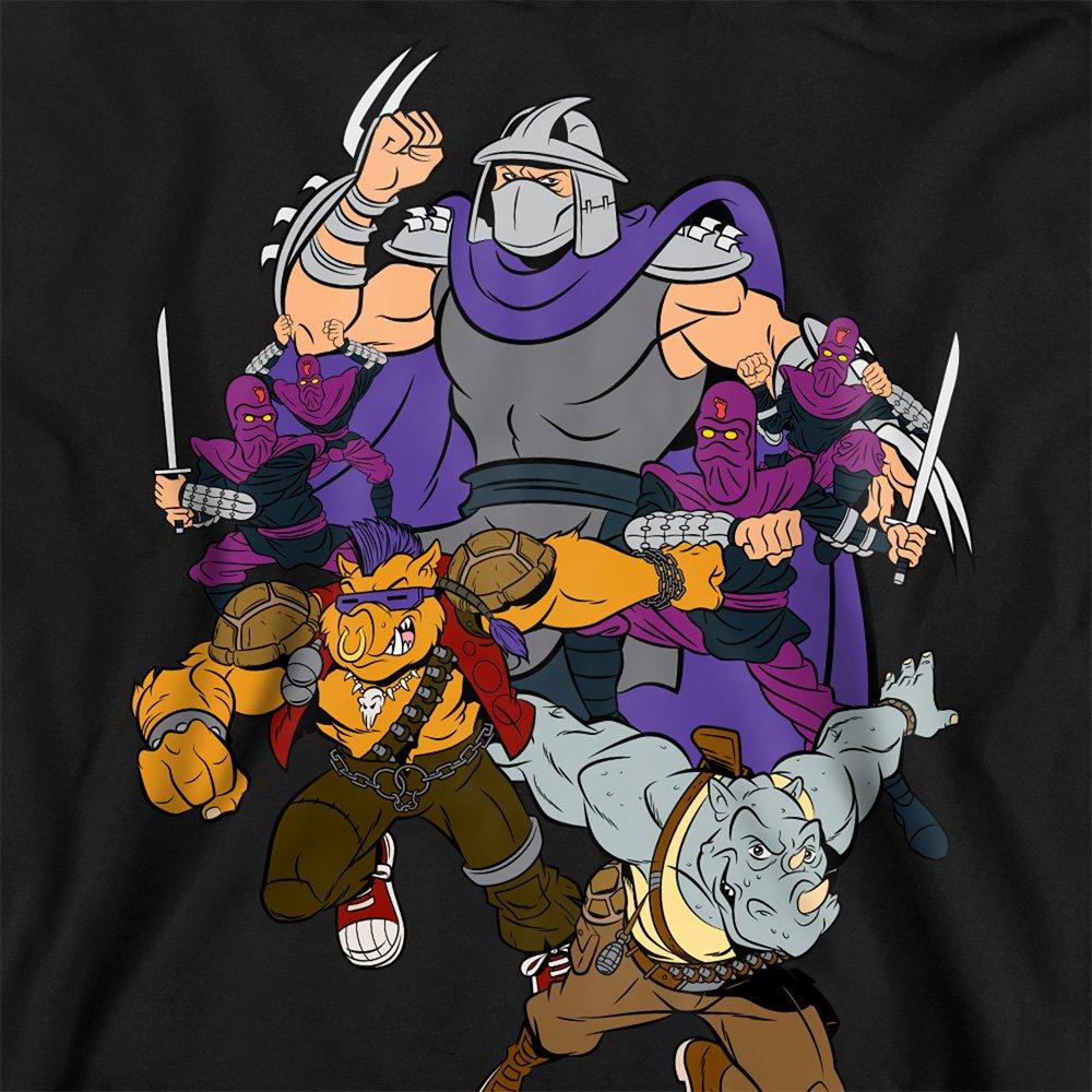 Black - Teenage Mutant Ninja Turtles - Tmnt Shredder And Foot Clan Sweatshirt Black - 2
