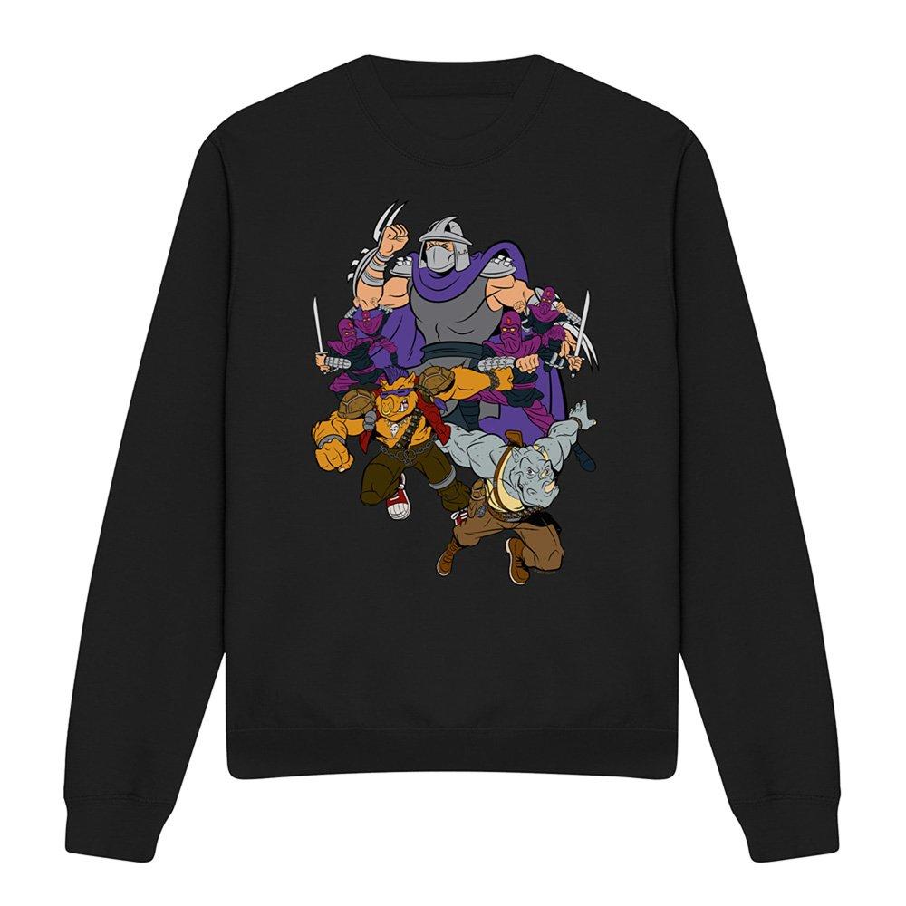 Black - Teenage Mutant Ninja Turtles - Tmnt Shredder And Foot Clan Sweatshirt Black - 4