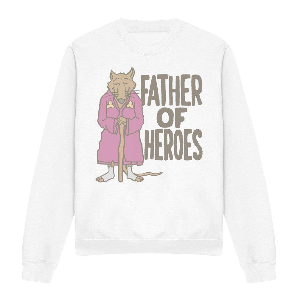 White - Teenage Mutant Ninja Turtles - Tmnt Father Of Heroes Crew Sweatshirt White - 4