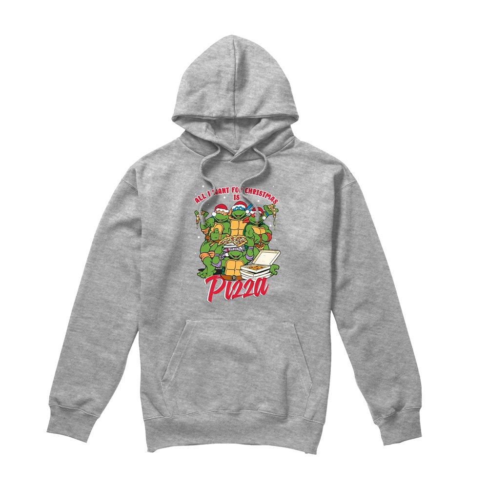 Grey - Teenage Mutant Ninja Turtles - Teenage Mutant Ninja Turtles Christmas Pizza Unise - 4