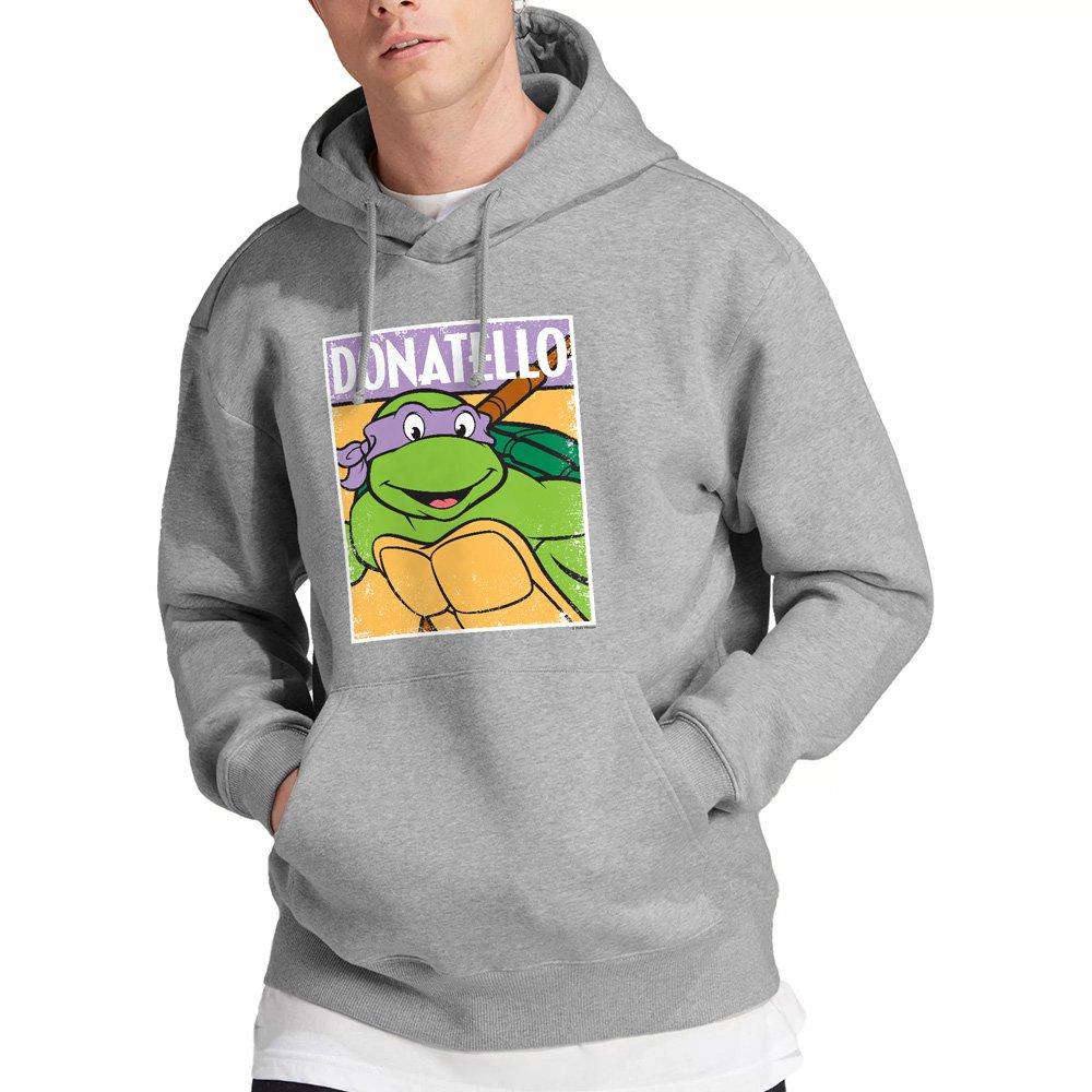 Light Grey - Teenage Mutant Ninja Turtles - Tmnt Tmnt Donnie Hoddie Athletic Heather - 1