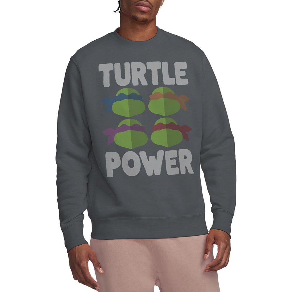 Charcoal - Teenage Mutant Ninja Turtles - Tmnt Turtle Power Faces Sweatshirt Charcoal - 1