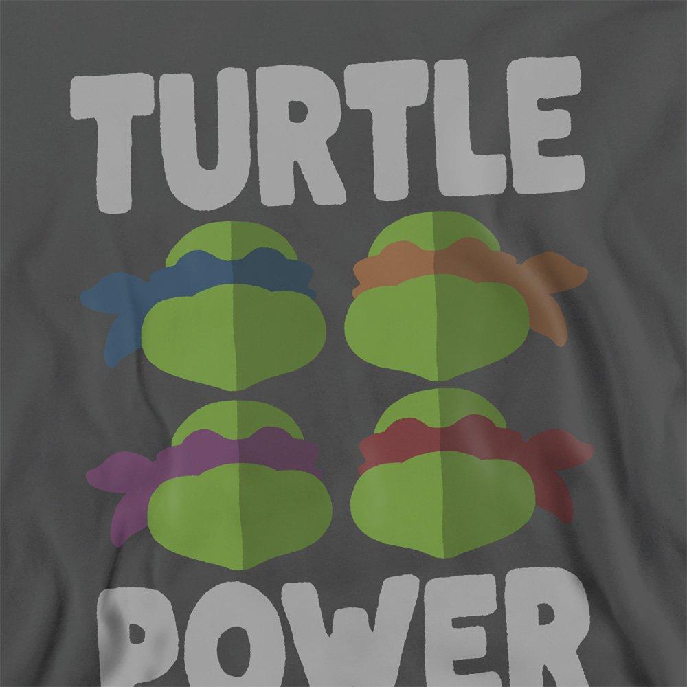 Charcoal - Teenage Mutant Ninja Turtles - Tmnt Turtle Power Faces Sweatshirt Charcoal - 2