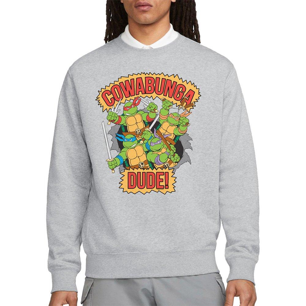Light Grey - Teenage Mutant Ninja Turtles - Tmnt Cowabunga Dude Sweatshirt Athletic Heather - 1