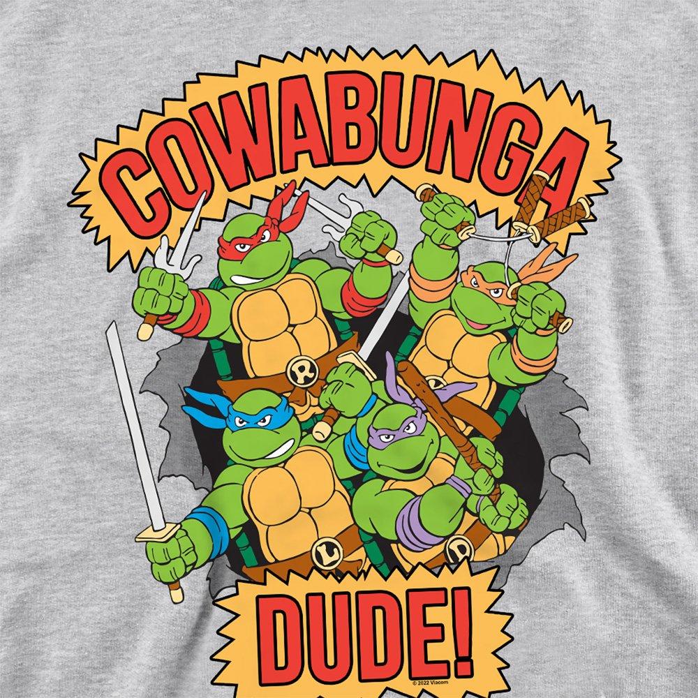 Light Grey - Teenage Mutant Ninja Turtles - Tmnt Cowabunga Dude Sweatshirt Athletic Heather - 2