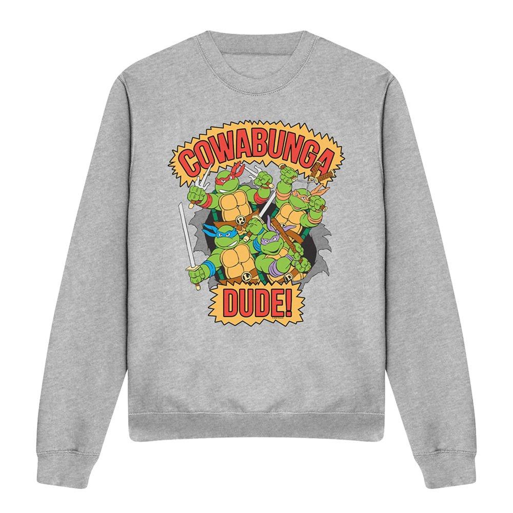 Light Grey - Teenage Mutant Ninja Turtles - Tmnt Cowabunga Dude Sweatshirt Athletic Heather - 4