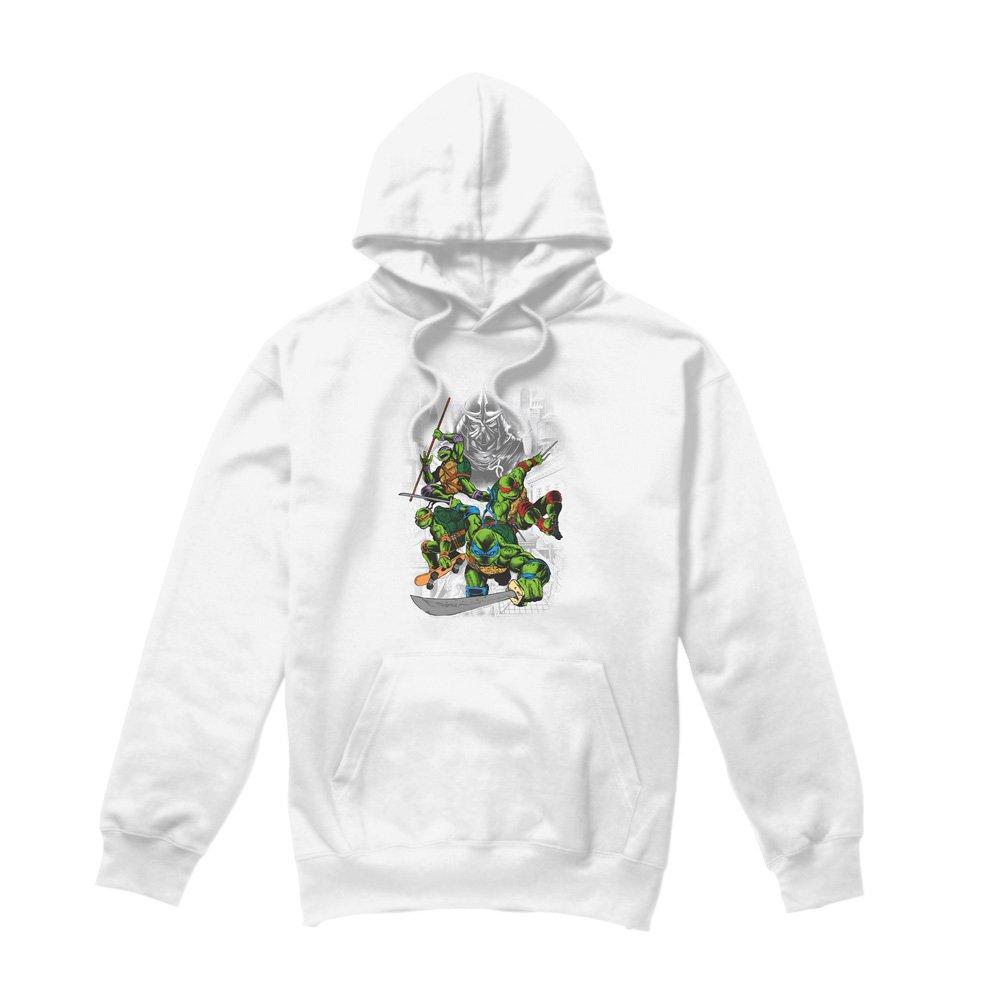 White - Teenage Mutant Ninja Turtles - Tmnt Shredder And Turtles Comic Hoodie White - 4