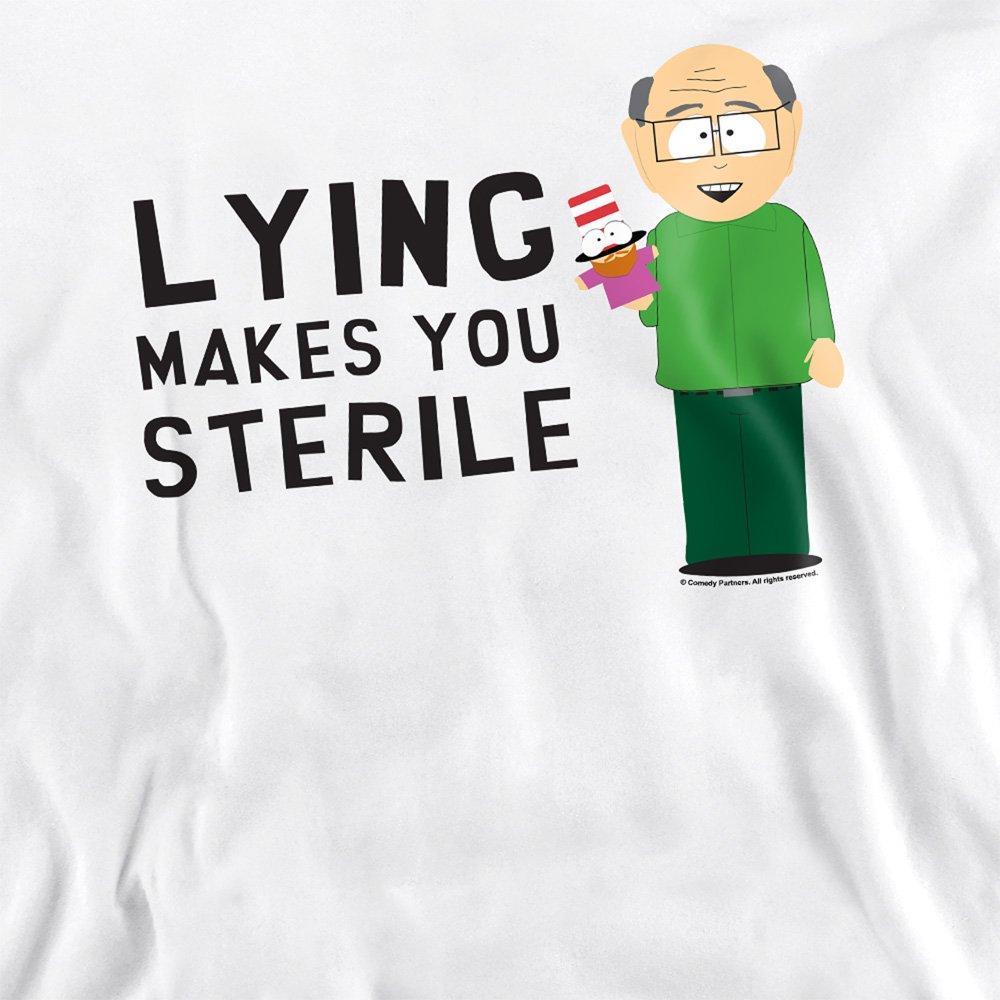 White - South Park - South Park Lying Makes You Sterile Crew Sweatshirt - 2