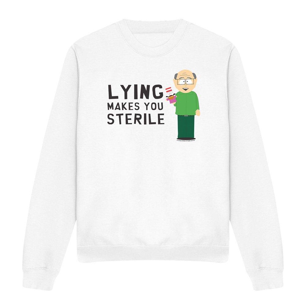 White - South Park - South Park Lying Makes You Sterile Crew Sweatshirt - 4