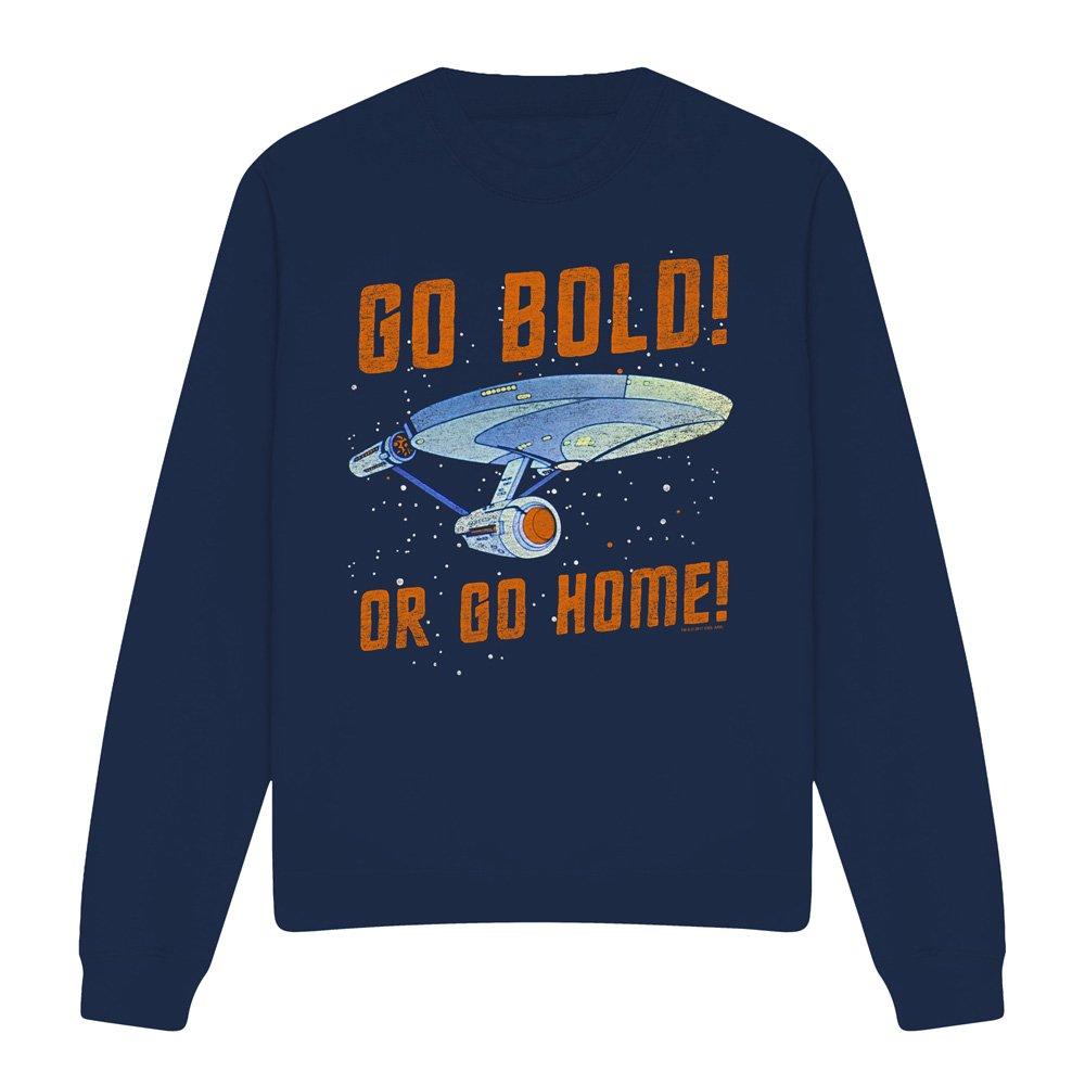Navy - Star Trek - Star Trek Go Bold Crew Sweatshirt Navy - 4