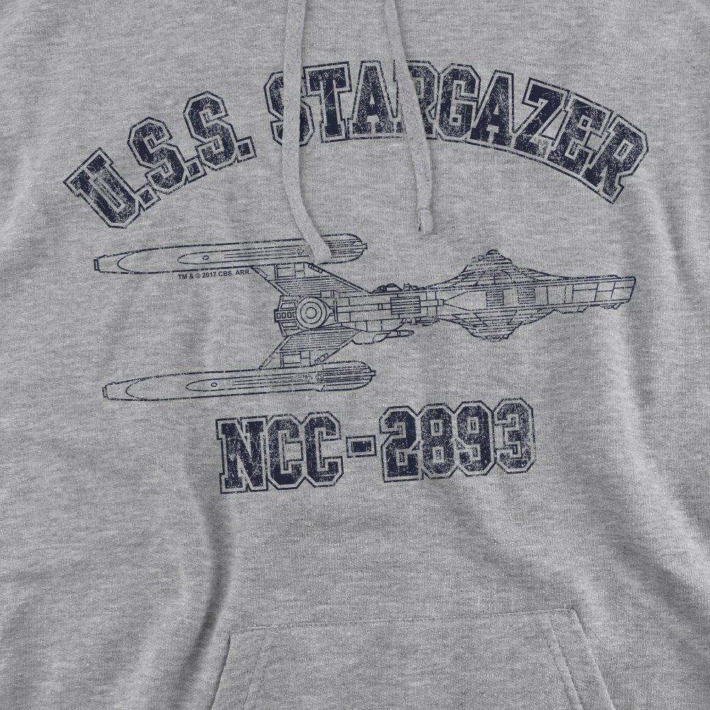 Light Grey - Star Trek - Star Trek Stargazer Athletic Hoddie Athletic Heat - 2
