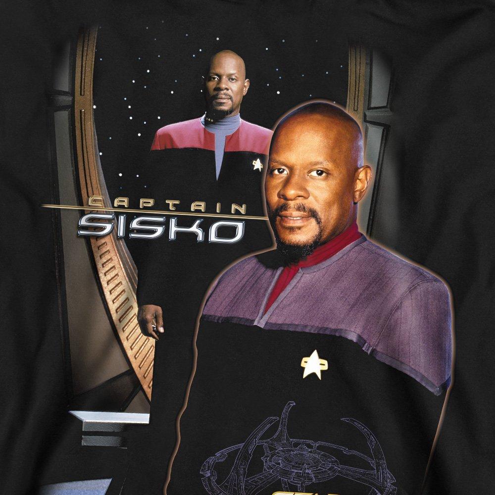 Black - Star Trek - Star Trek Captain Sisko Crew Sweatshirt Black - 2