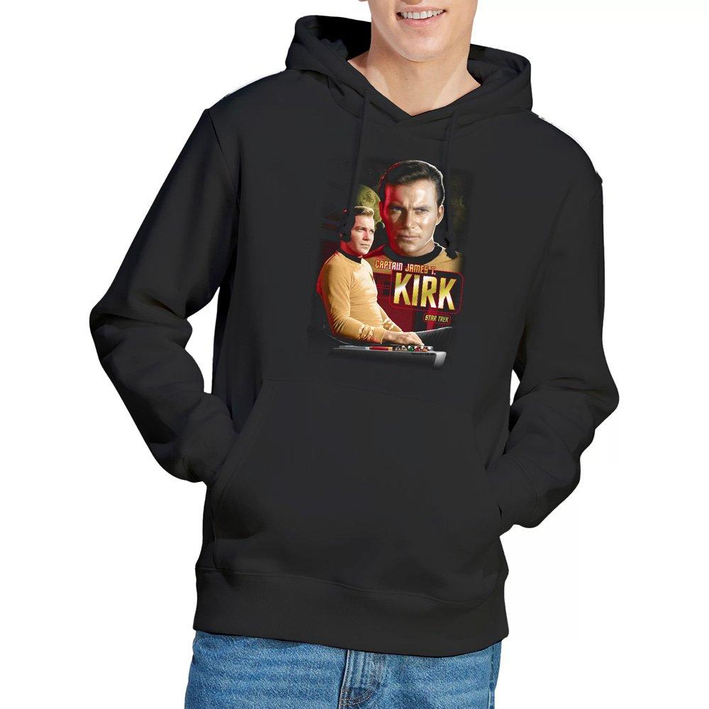 Black - Star Trek - Star Trek Captain Kirk Hoodie Black - 1
