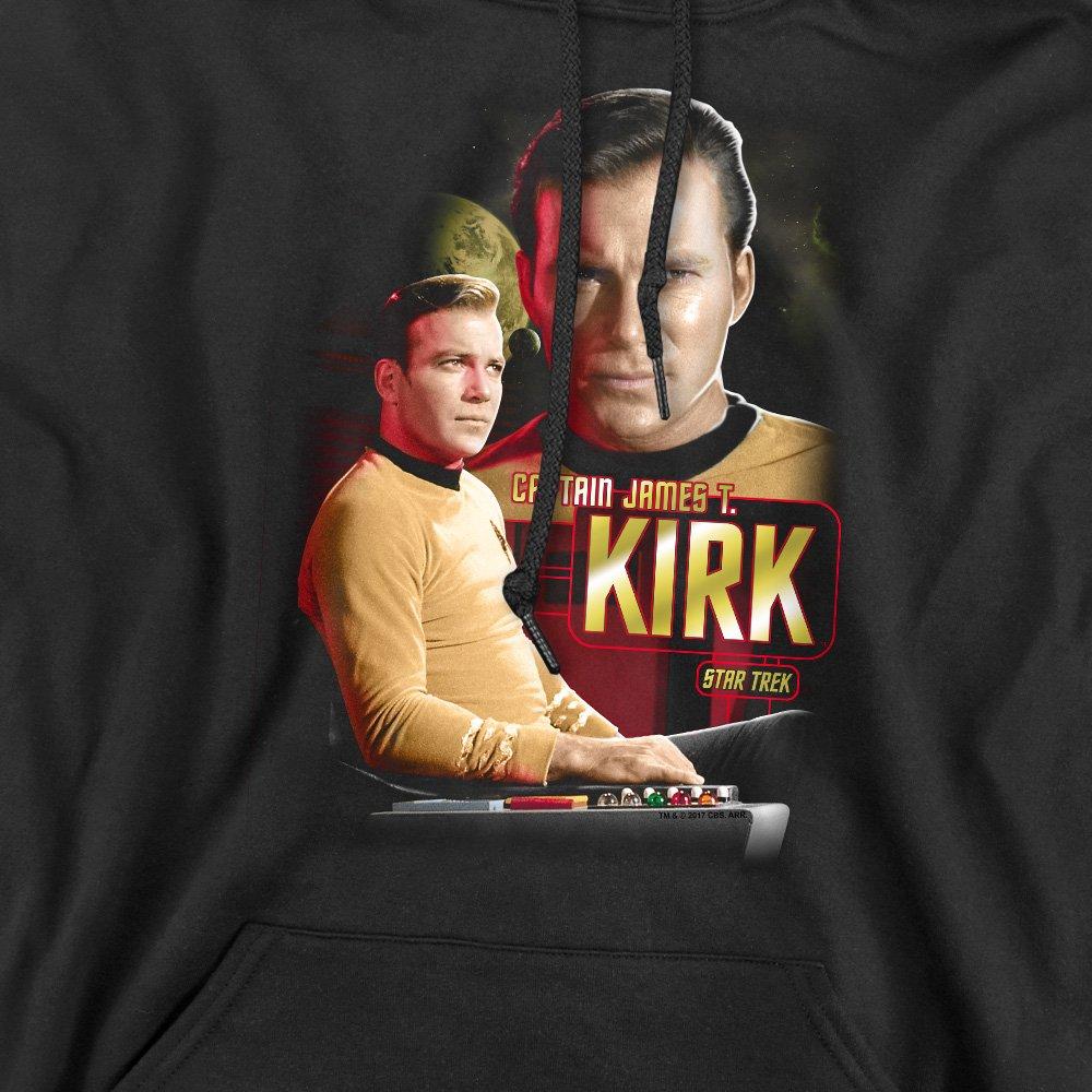 Black - Star Trek - Star Trek Captain Kirk Hoodie Black - 2