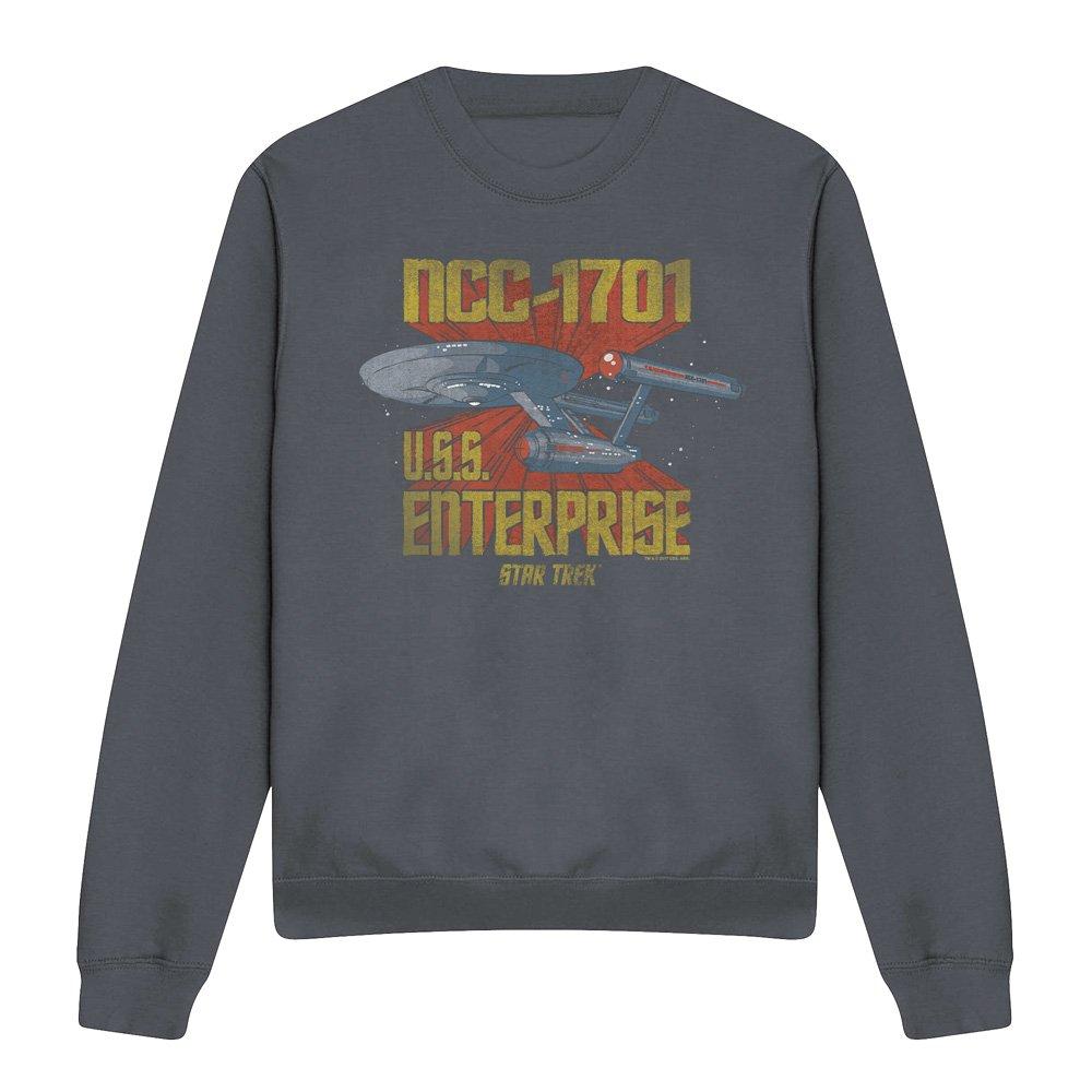 Charcoal - Star Trek - Star Trek Ncc1701 Crew Sweatshirt Charcoal - 4