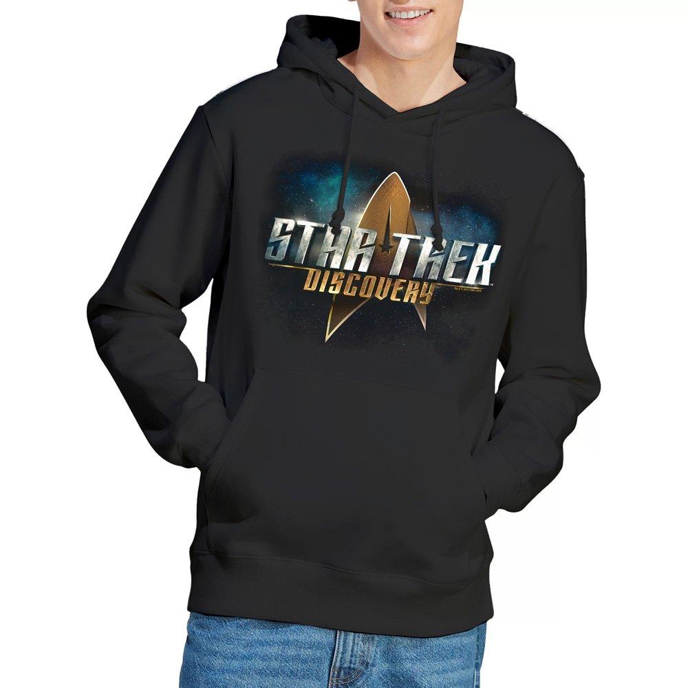 Black - Star Trek - Star Trek Discovery Discovery Logo Hoddie Black - 1