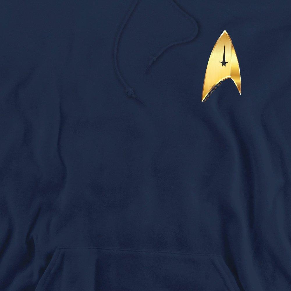 Navy - Star Trek - Star Trek Discovery Command Badge Hoodie Navy - 2
