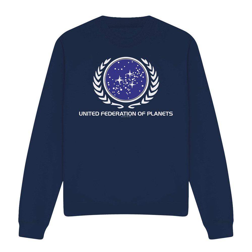 Navy - Star Trek - Star Trek United Federation Logo Crew Sweatshirt - 4