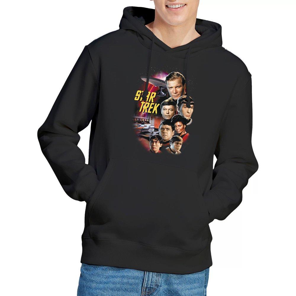 Black - Star Trek - St Original The Classic Crew Hoodie Black - 1