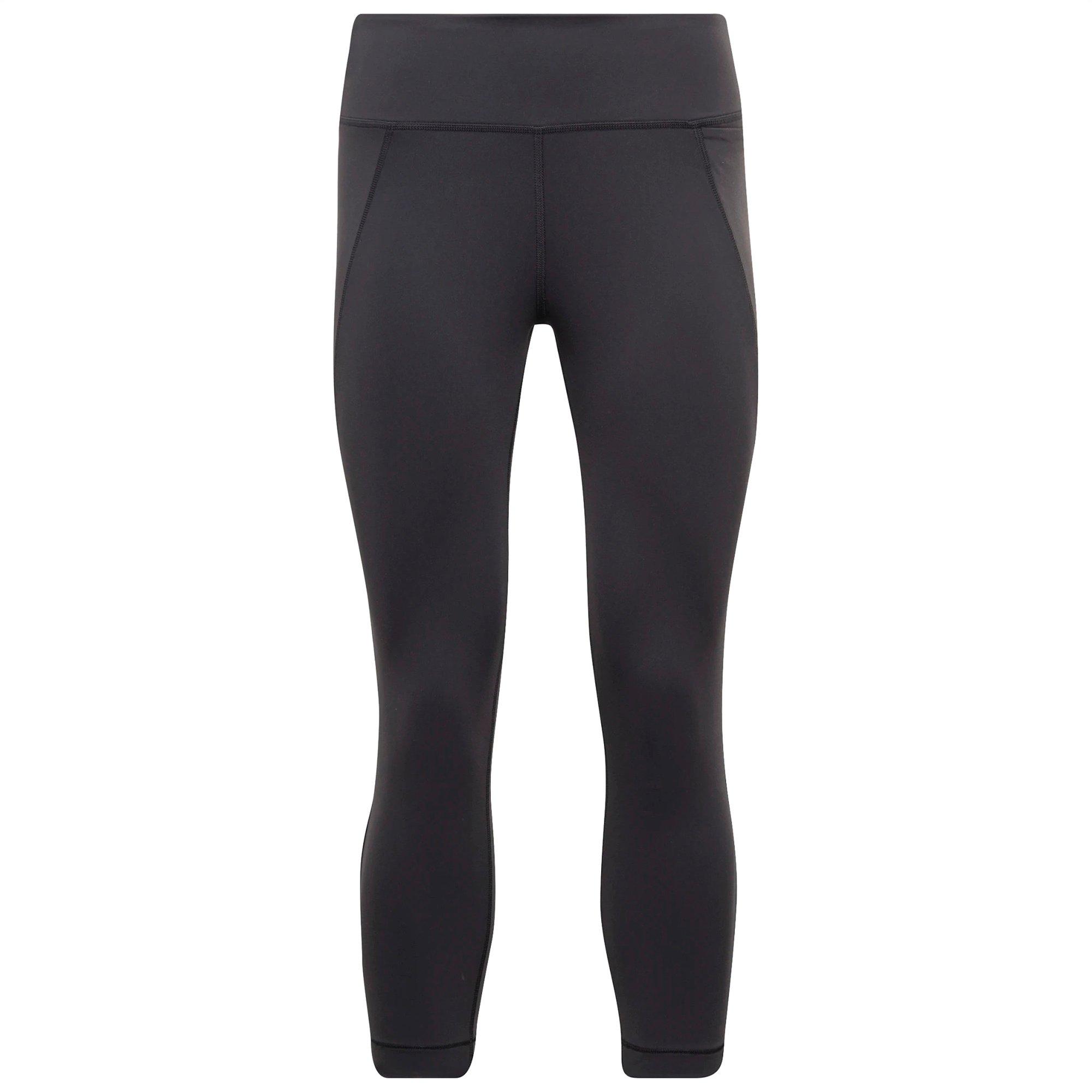 Black - Reebok - Lux Three Quarter Womens Performance Leggings - 1