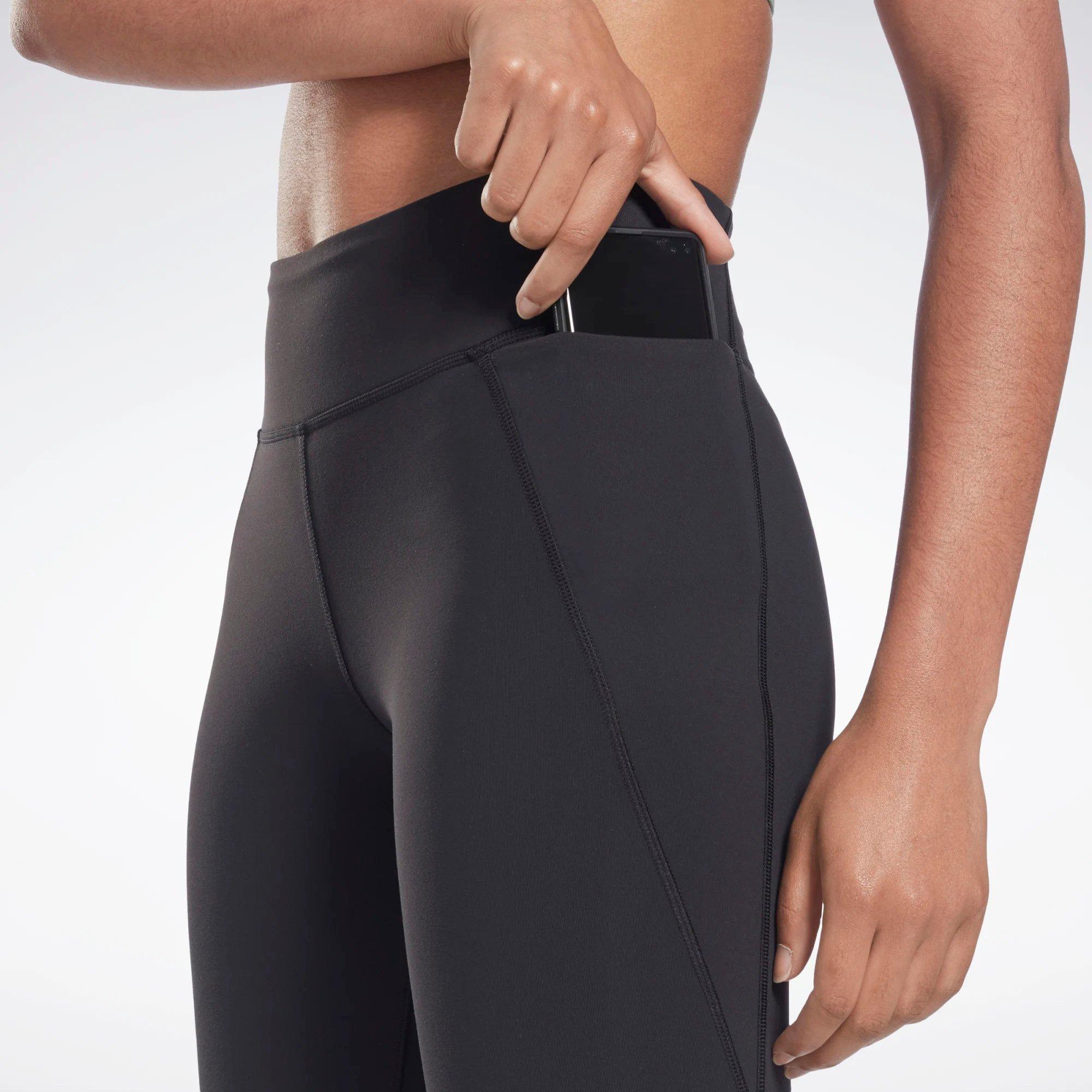 Black - Reebok - Lux Three Quarter Womens Performance Leggings - 5