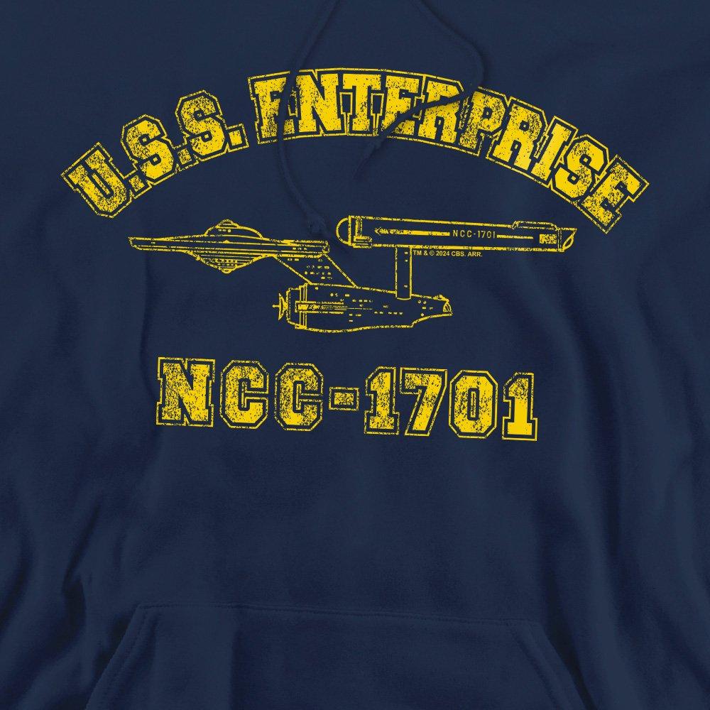 Navy - Star Trek - Star Trek Enterprise Athletic Hoodie Navy - 2