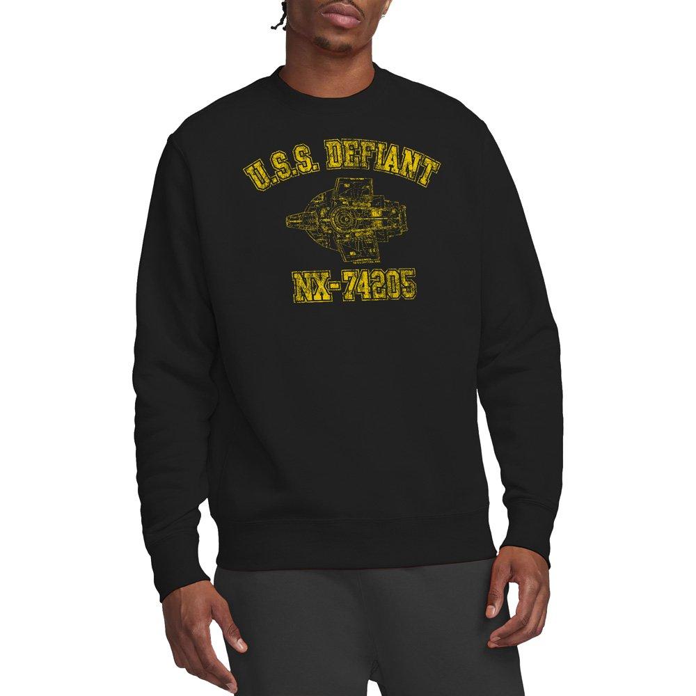 Black - Star Trek - Star Trek Defiant Athletic Crew Sweatshirt Black - 1