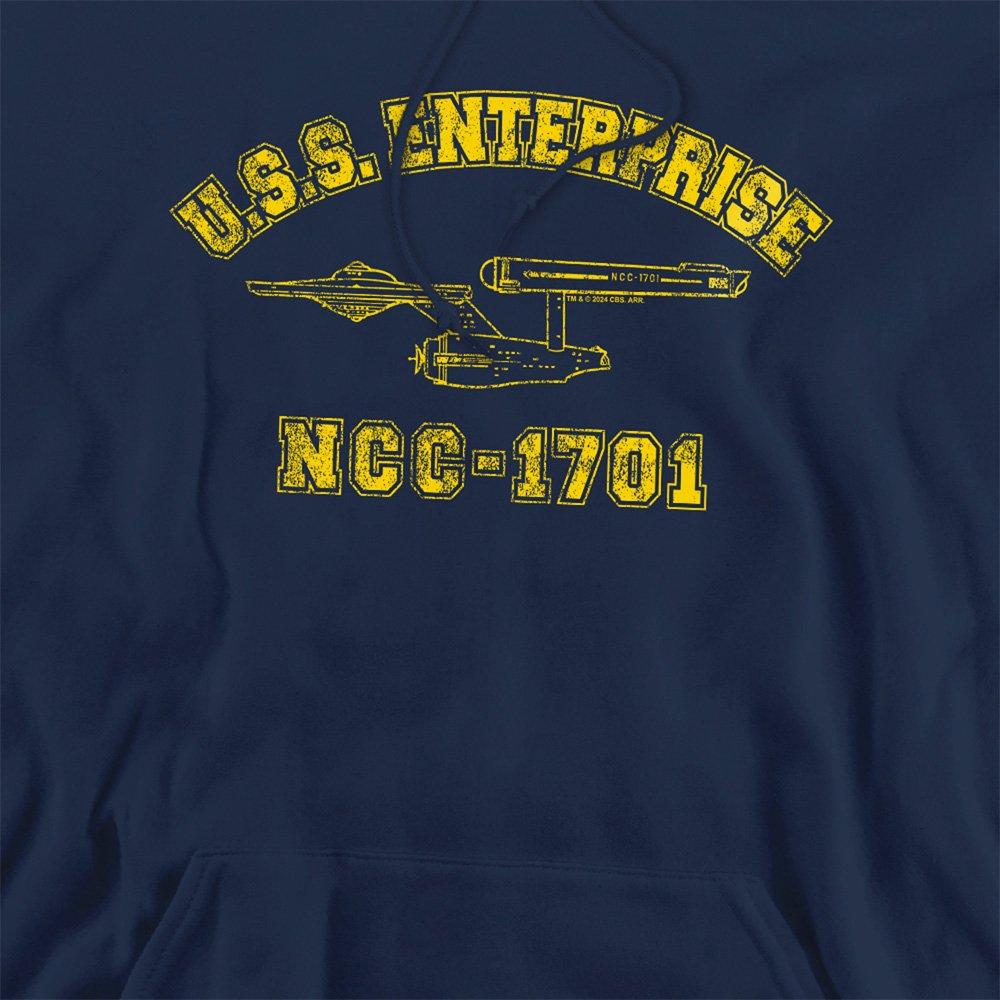 Navy - Star Trek - Star Trek Enterprise Athletic Hoodie Navy - 2