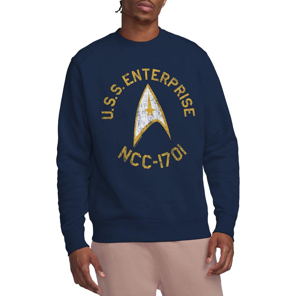 Navy - Star Trek - Star Trek Collegiate Crew Sweatshirt Navy - 1