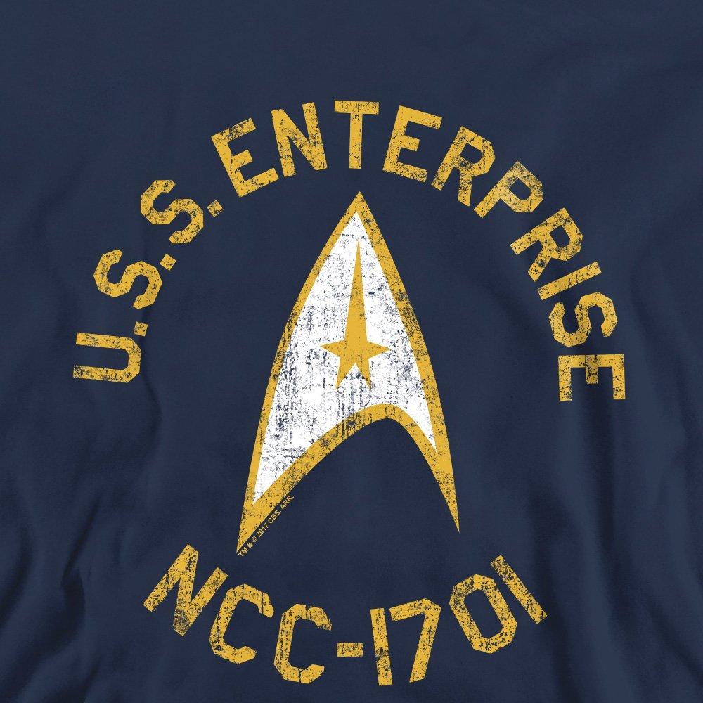 Navy - Star Trek - Star Trek Collegiate Crew Sweatshirt Navy - 2