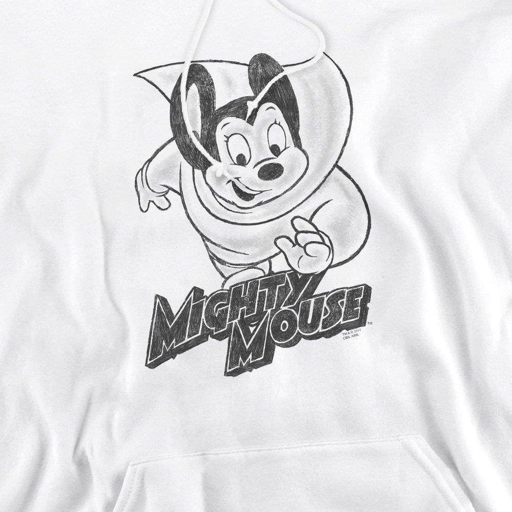White - Other - Mighty Mouse Mighty Sketch Hoddie White - 2