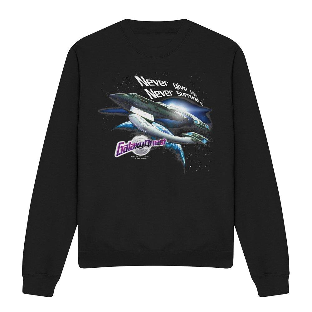 Black - Other - Galaxy Quest Never Surrender Crew Sweatshirt Blac - 4