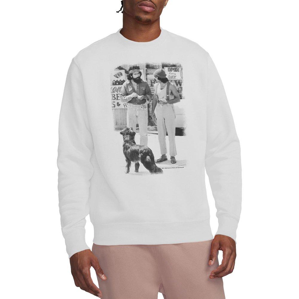White - Other - Up In Smalloke Cheech Chong Dog Crew Sweatshirt W - 1