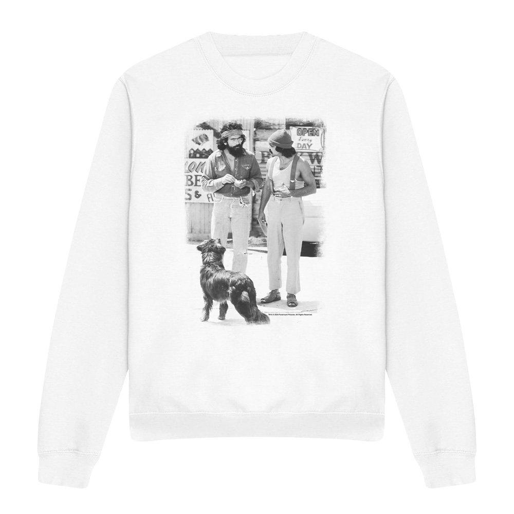 White - Other - Up In Smalloke Cheech Chong Dog Crew Sweatshirt W - 4