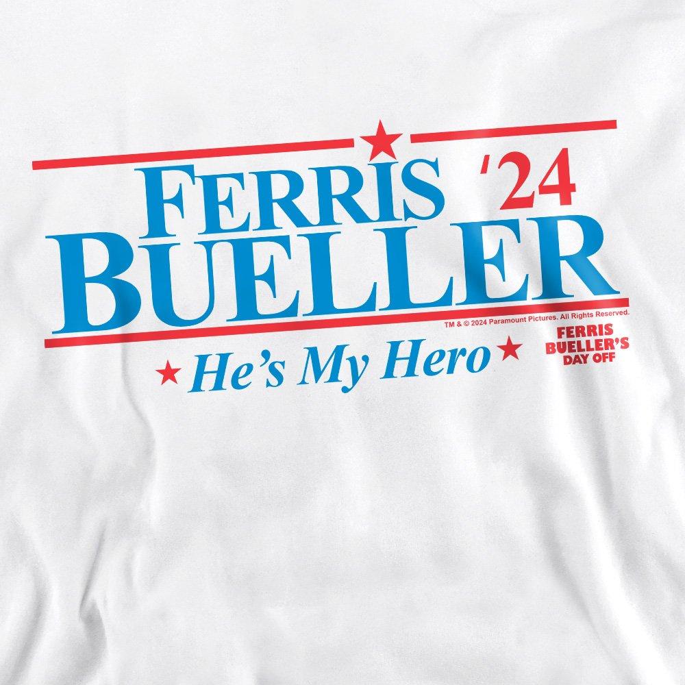 White - Other - Ferris Bueller 2024 President Unisex Crew Sweatshi - 2