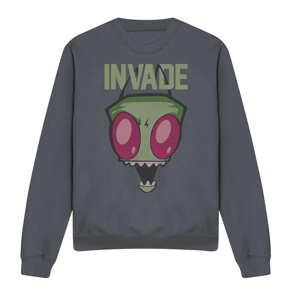 Charcoal - Other - Invader Zim Invade Crew Sweatshirt Charcoal - 4