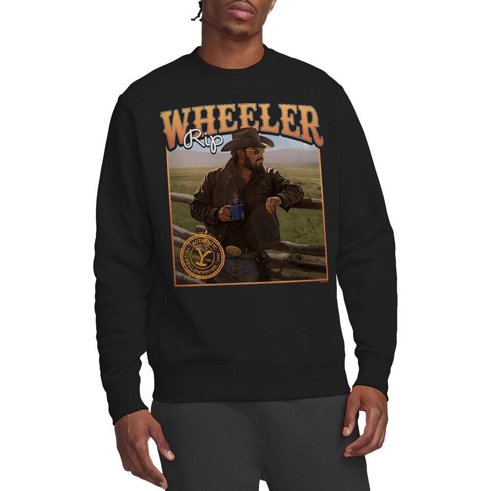 Black - Other - Yellowstone Coffee With Rip Wheeler Unisex Crew Sw - 1