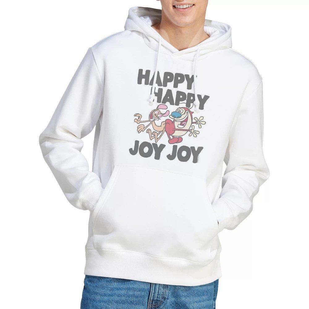 White - Other - Ren And Stimpy Happy Happy Joy Joy Unisex Hoodie - 1