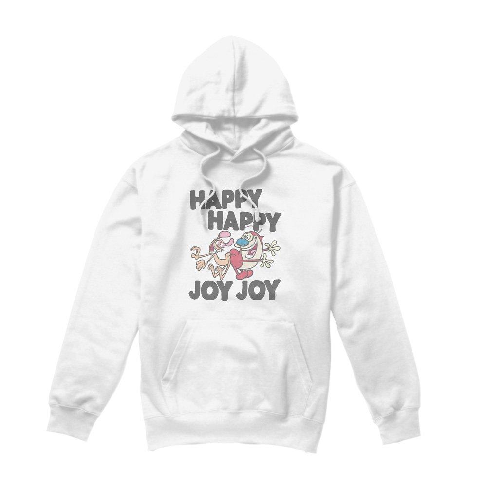 White - Other - Ren And Stimpy Happy Happy Joy Joy Unisex Hoodie - 4