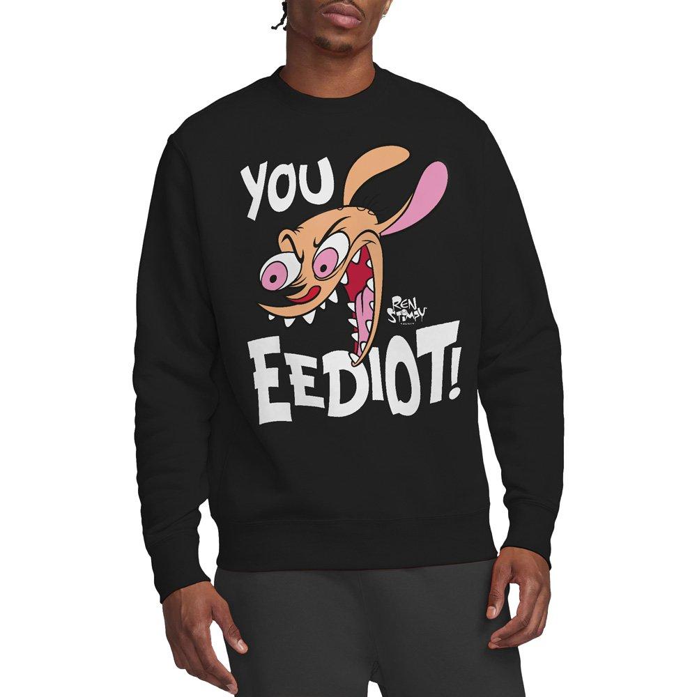 Black - Other - Ren And Stimpy You Eediot! Crew Sweatshirt Black - 1