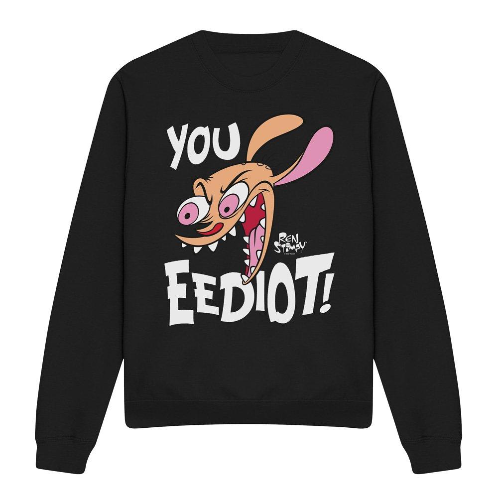 Black - Other - Ren And Stimpy You Eediot! Crew Sweatshirt Black - 4