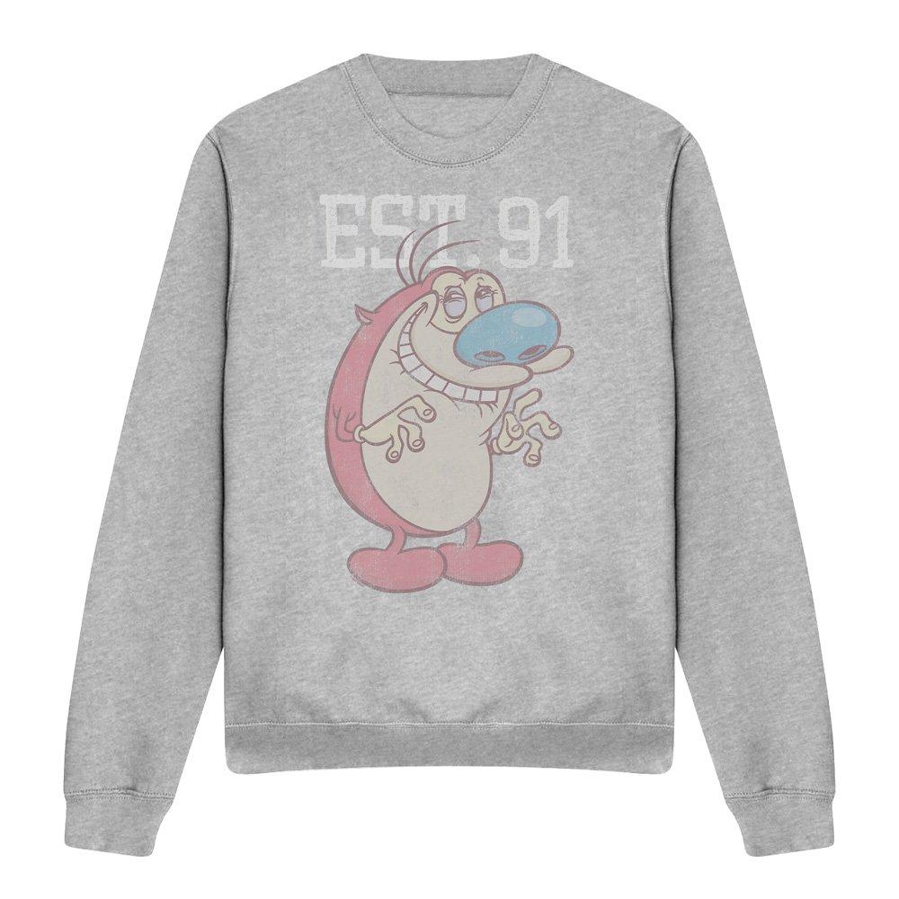 Light Grey - Other - Ren And Stimpy Stimpy Est Crew Sweatshirt Athleti - 4