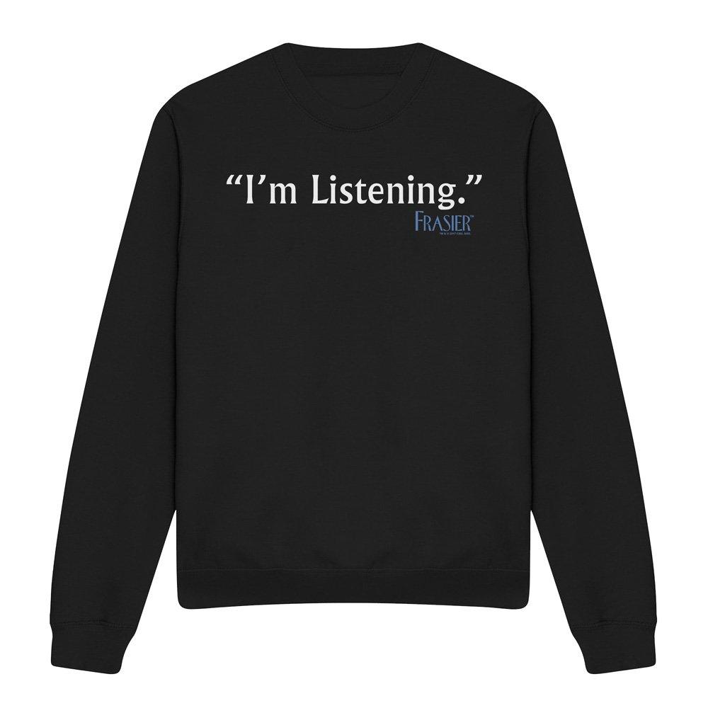 Black - Other - Frasier I'M Listening Crew Sweatshirt Black - 4