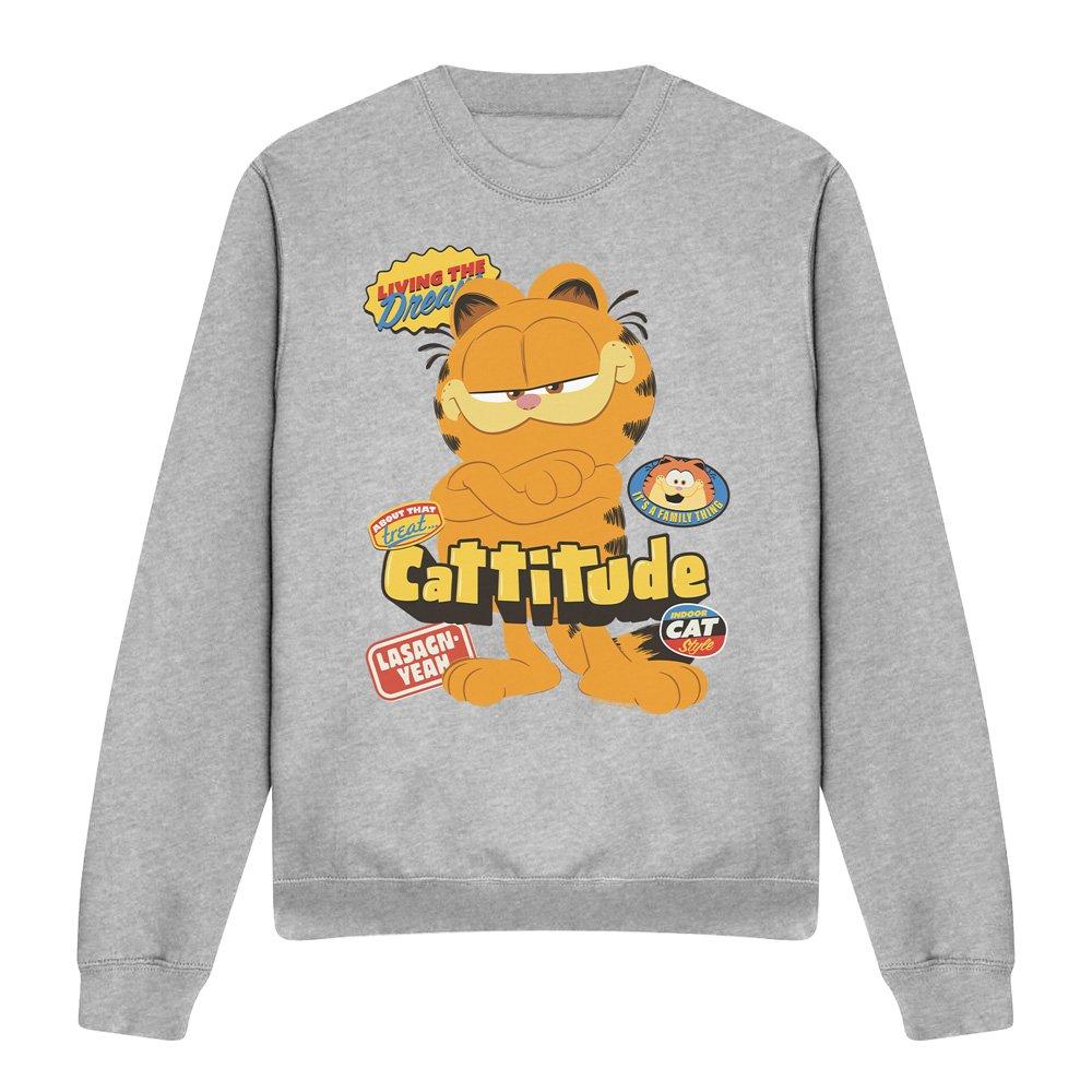 Light Grey - Other - Garfield Movie Cattitude Unisex Crew Sweatshirt A - 4