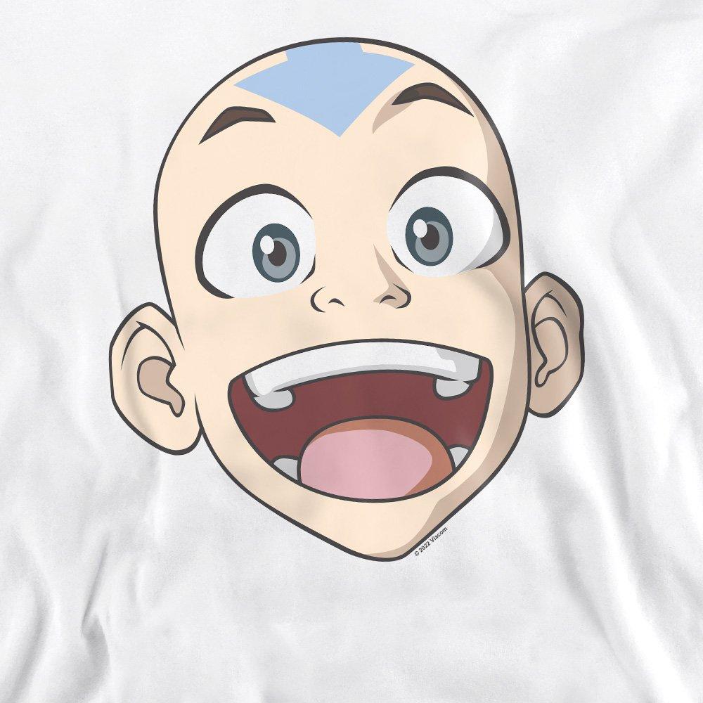 White - Other - Avatar The Last Airbender Big Aang Face Crew Sweat - 2