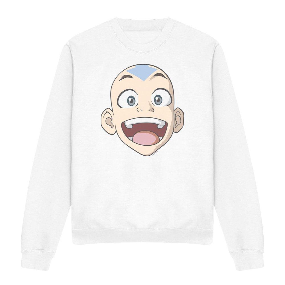 White - Other - Avatar The Last Airbender Big Aang Face Crew Sweat - 4
